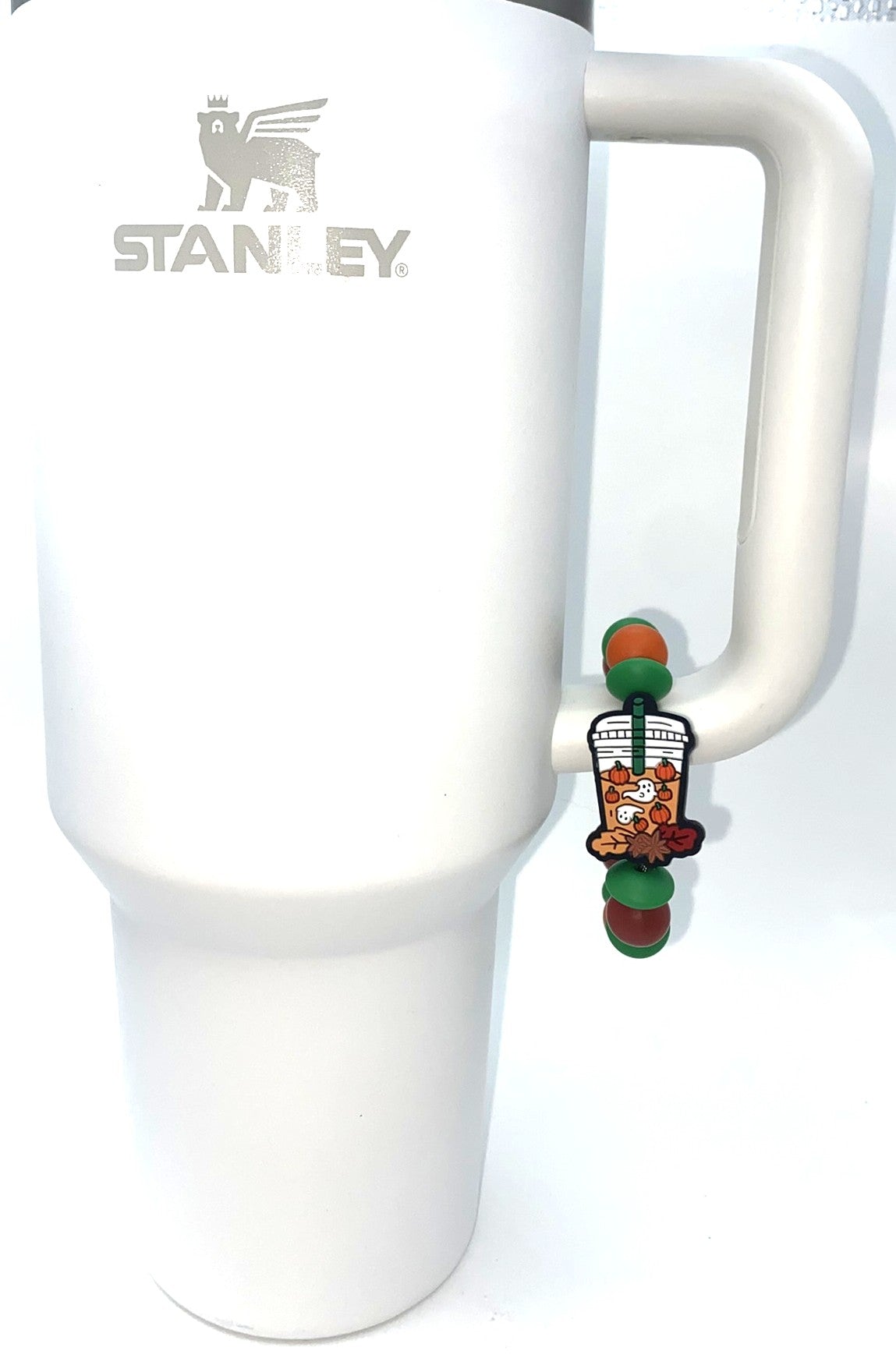 Spooky Drink Pumpkin Spice Latte Stanley Tumbler Cup Handle Charm