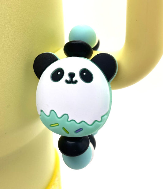 Squish Panda Mint Green Stanley Cup Tumbler Handle Charm