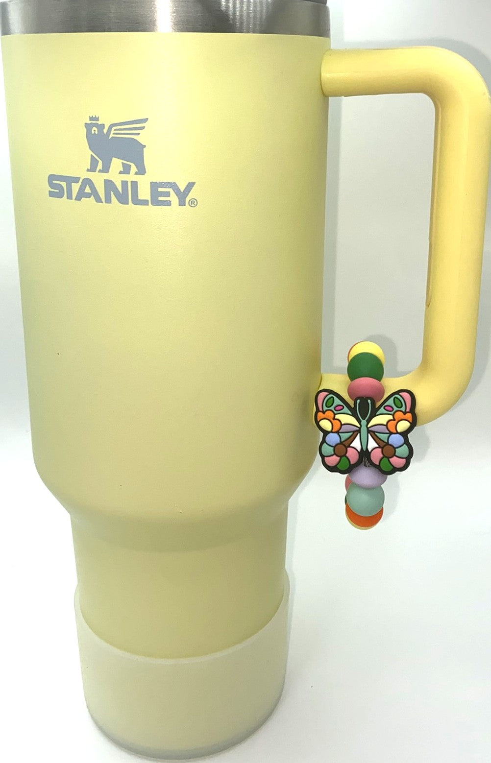 Stained Glass Butterfly Stanley Tumbler Cup Handle Charm