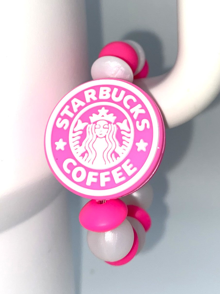Pink Star Coffee Queen Stanley Tumbler Cup Handle Charm