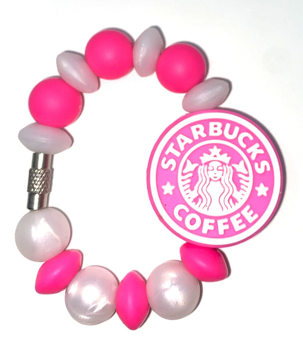 Pink Star Coffee Queen Stanley Tumbler Cup Handle Charm
