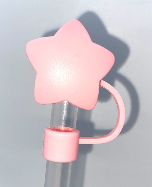 Star 3D Pink Straw Topper