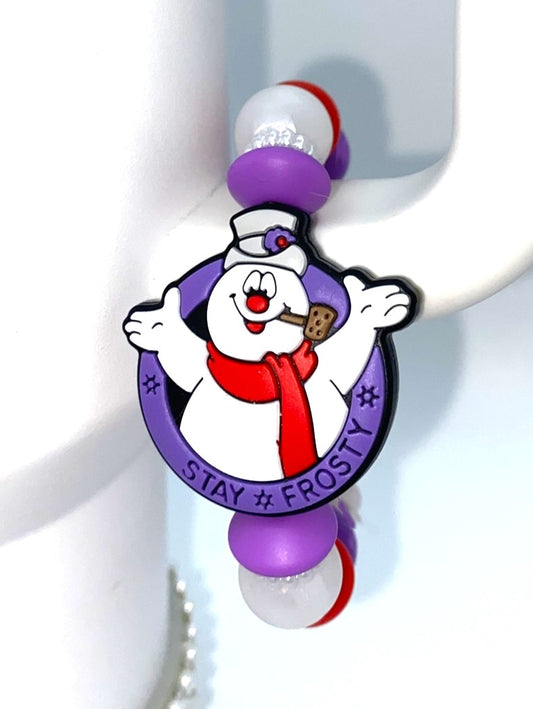 Stay Frosty Snowman Winter Stanley Tumbler Cup Handle Charm