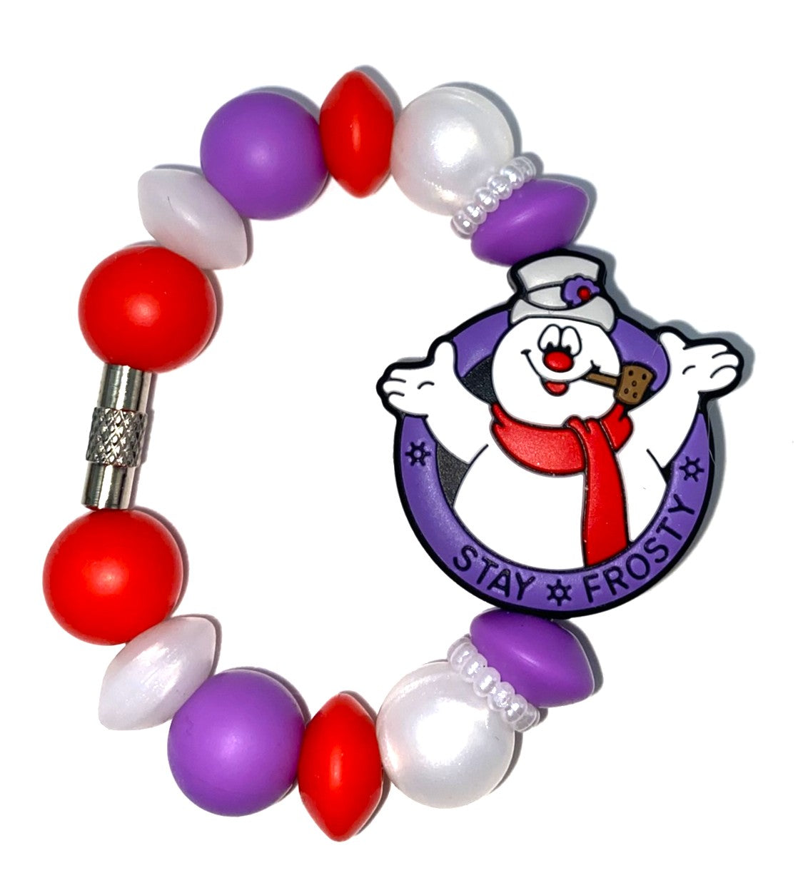 Stay Frosty Snowman Winter Stanley Tumbler Cup Handle Charm