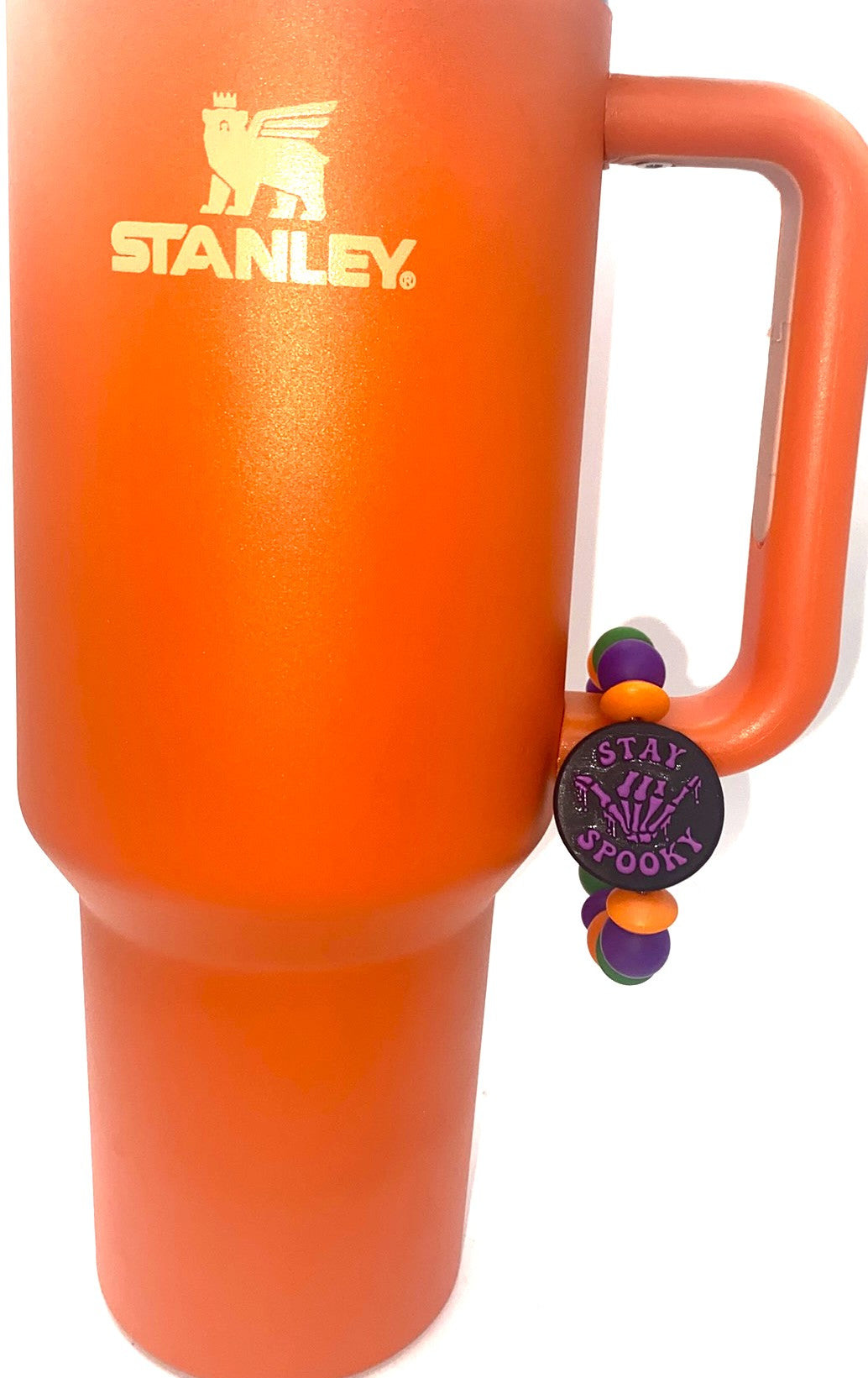 Stay Spooky Purple Skellie Hand Stanley Tumbler Cup Handle Charm