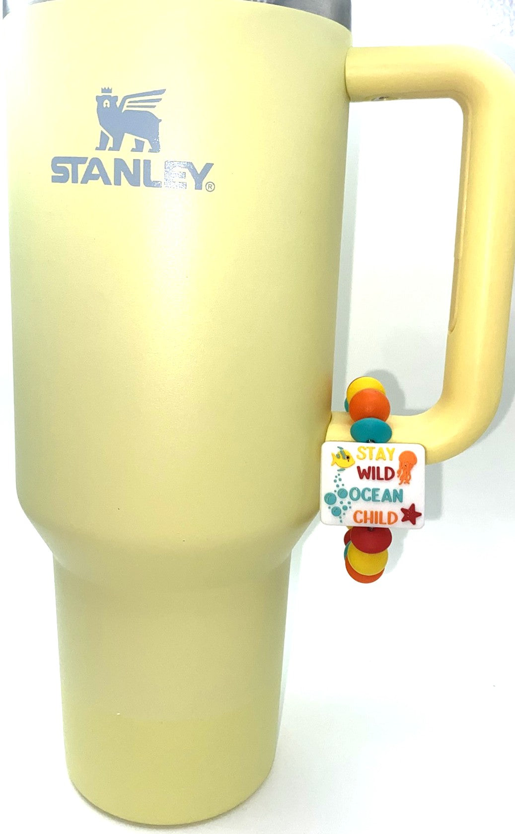 Stay Wild Ocean Child Summer Stanley Tumbler Cup Handle Charm