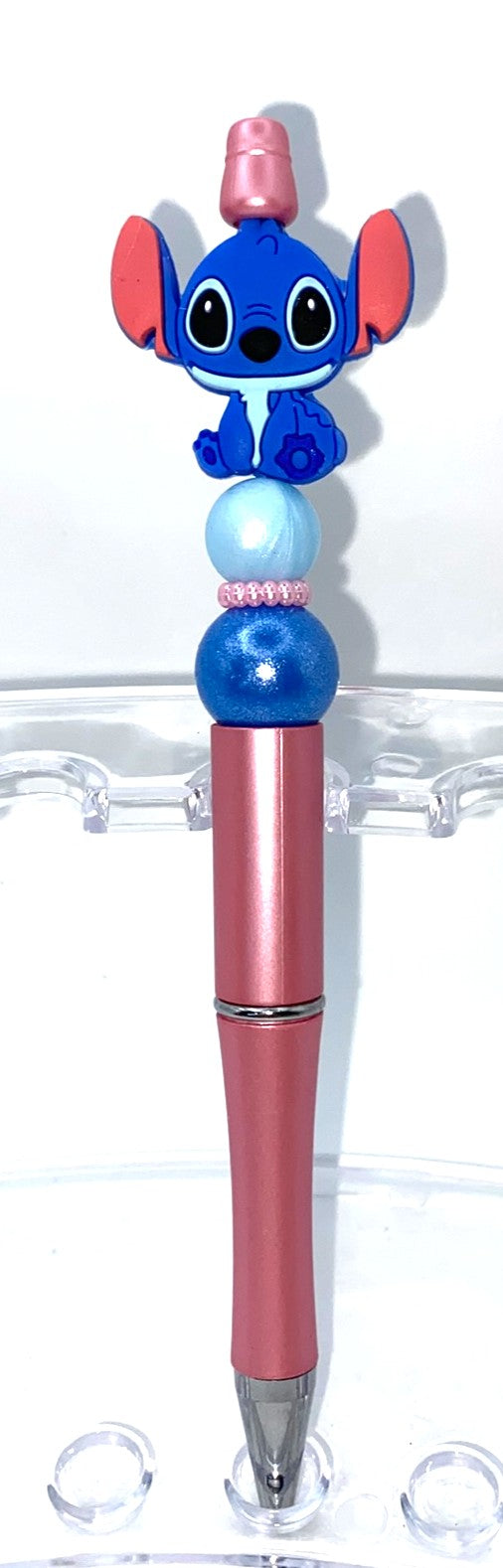 Blue Alien Beaded Pen