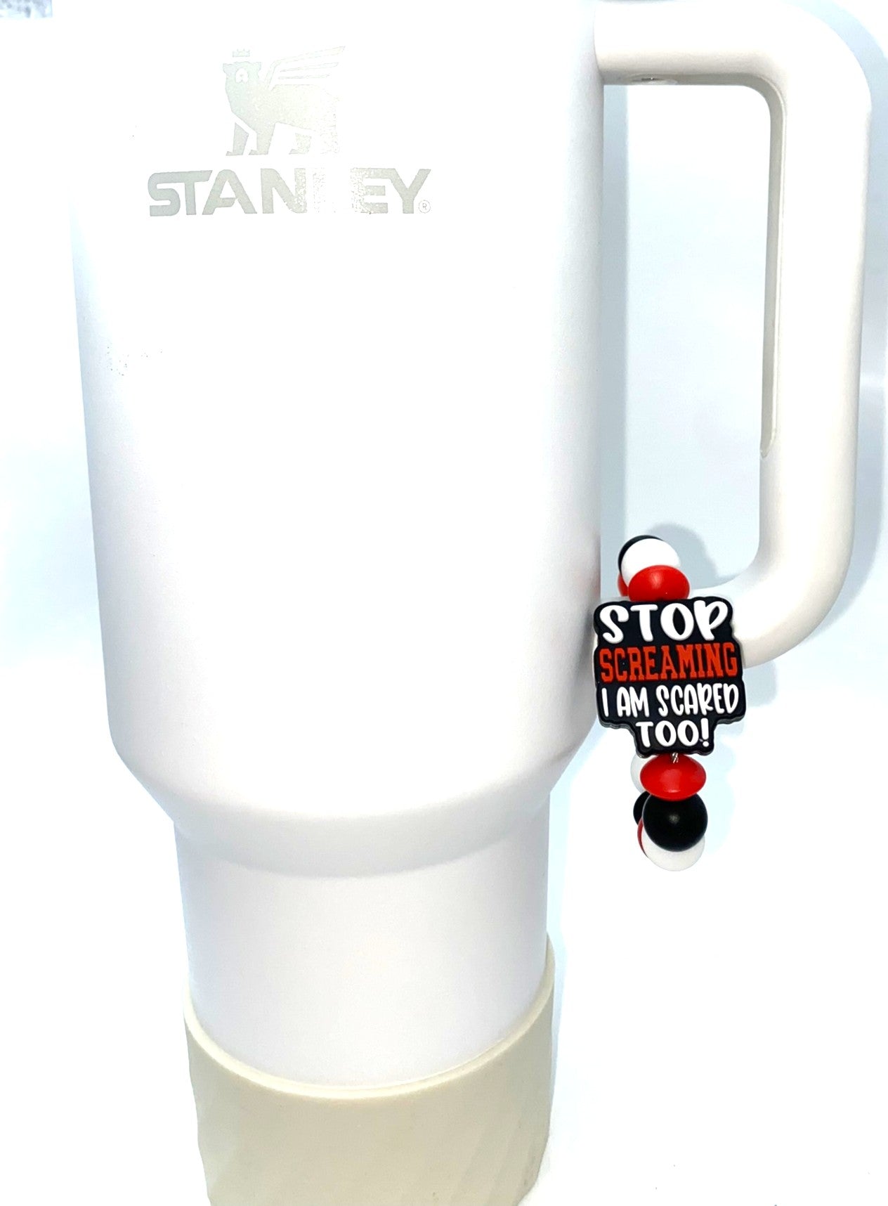 Stop Screaming I'm Scared Too Funny Medical Stanley Tumbler Cup Handle Charm