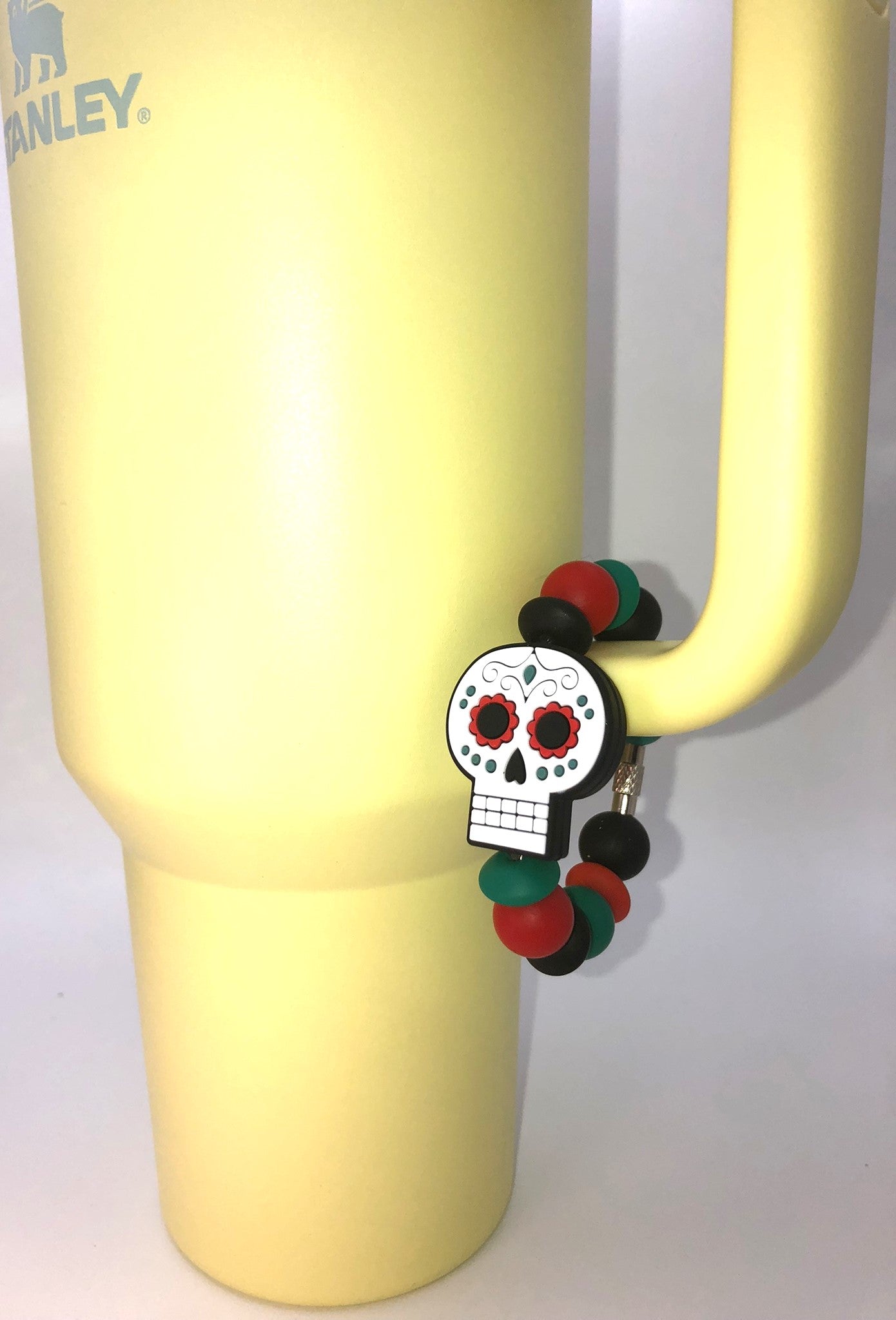 Sugar Skull Day Of The Dead Stanley Tumbler Cup Handle Charm