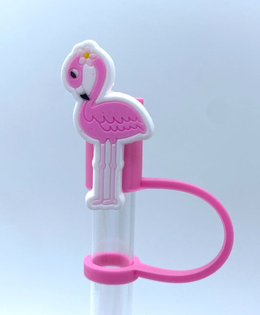 Pink Flamingo Straw Topper