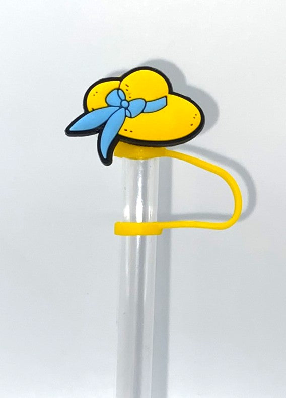 Yellow Summer Beach Hat Straw Topper