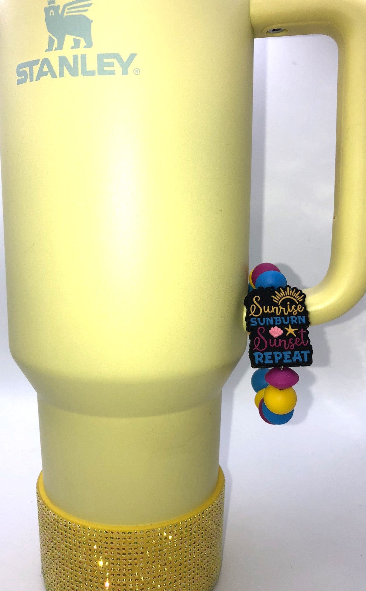 Sunrise Sunburn Sunset Repeat Stanley Tumbler Cup Handle Charm