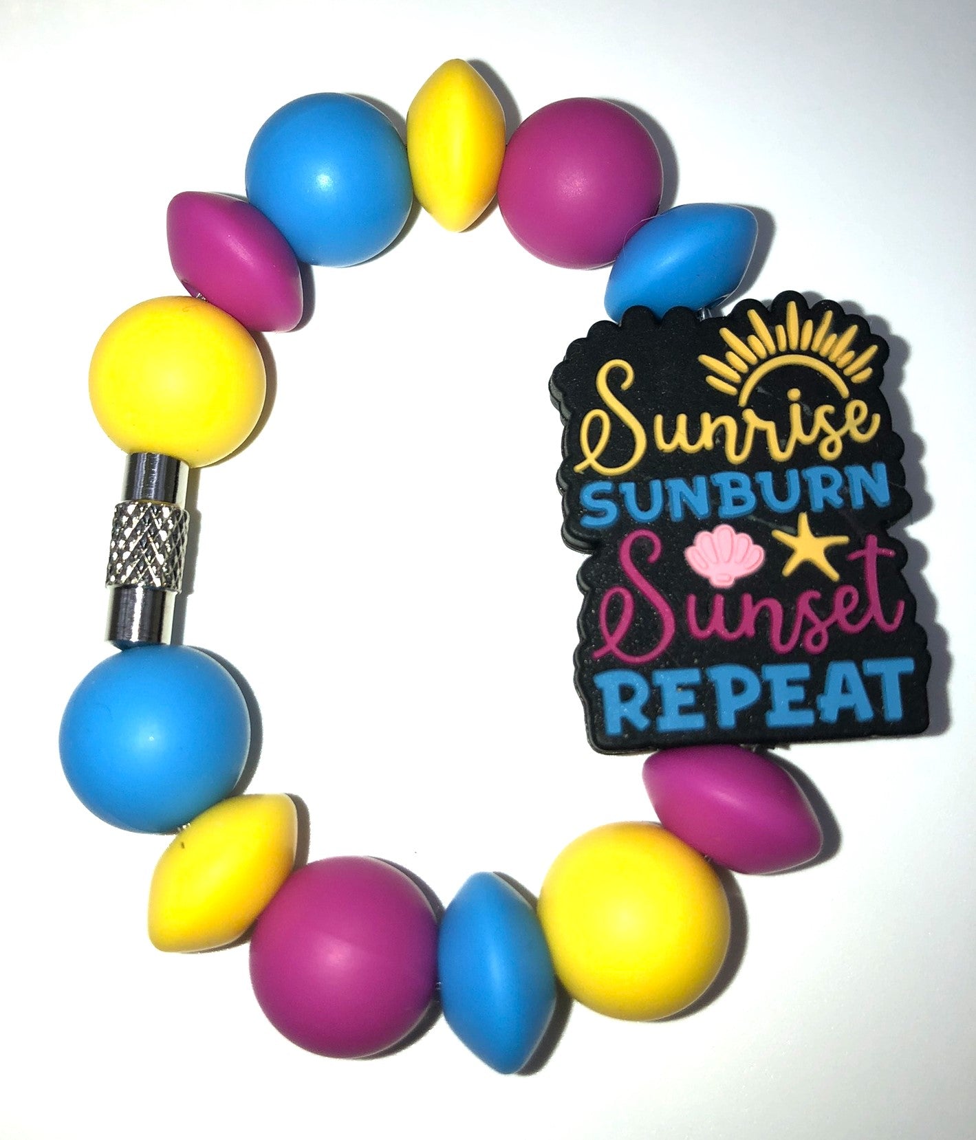 Sunrise Sunburn Sunset Repeat Stanley Tumbler Cup Handle Charm