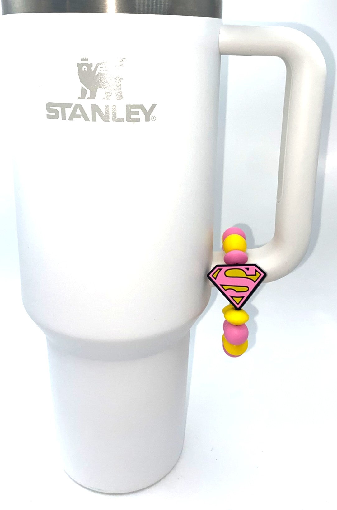 Super Teenage Girl Super Hero Symbol Logo Stanley Tumbler Cup Handle Charm