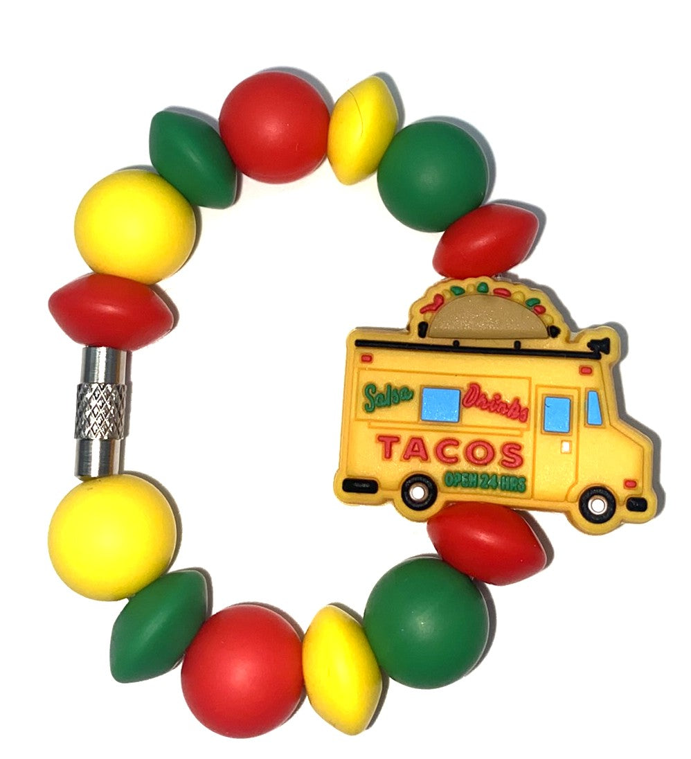 Taco Truck Mexican Food Stanley Tumbler Cup Handle Charm
