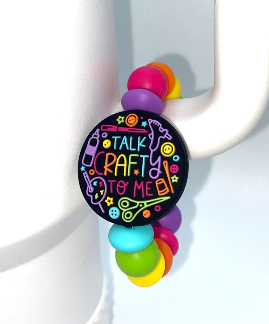 Talk Crafty To Me Stanley Tumbler Cup Handle Charm