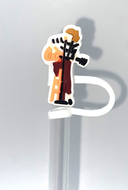 Swift Singer Playing Guitar & Singing Straw Topper