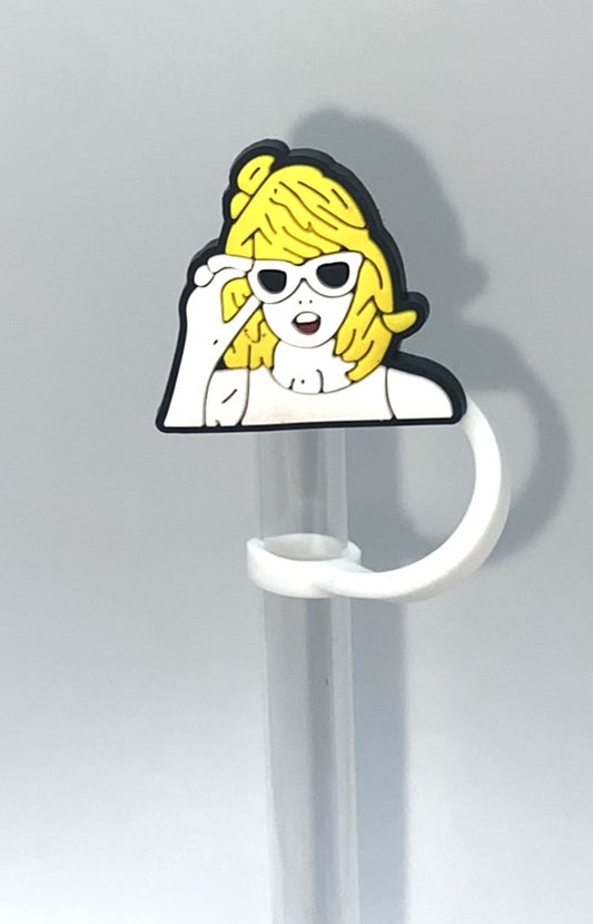 Swift Singer In Sunglasses Straw Topper