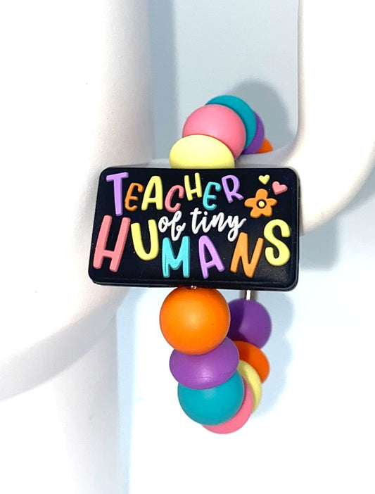 Teacher Of Tiny Humans Stanley Tumbler Cup Handle Charm