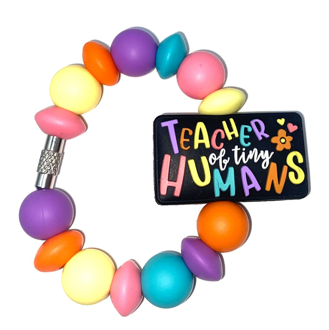 Teacher Of Tiny Humans Stanley Tumbler Cup Handle Charm