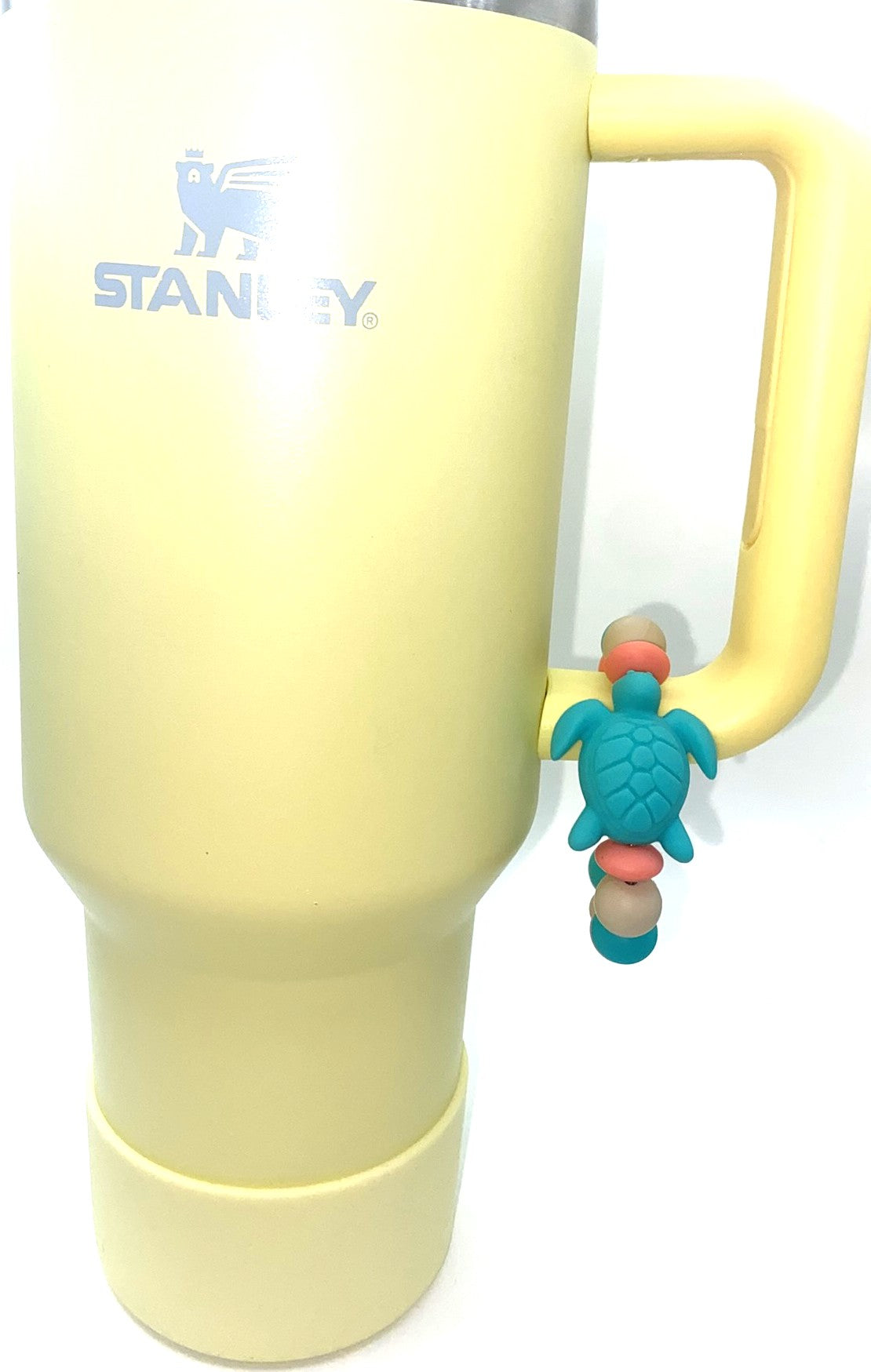 Turquoise Teal 3D Sea Turtle Stanley Tumbler Cup Handle Charm