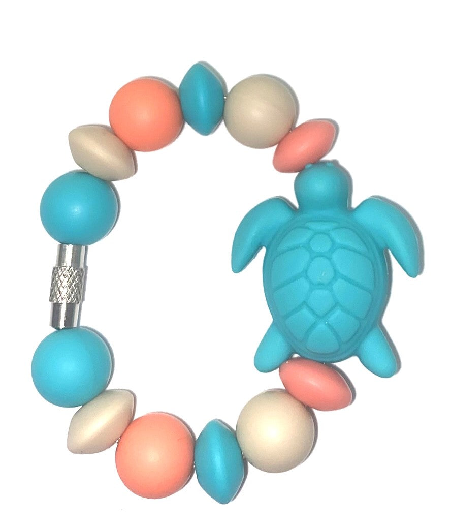 Turquoise Teal 3D Sea Turtle Stanley Tumbler Cup Handle Charm