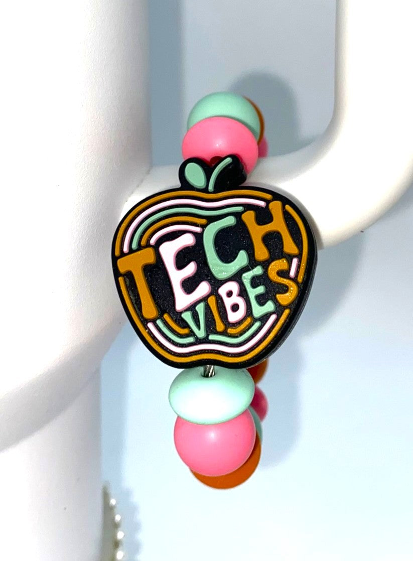 Tech Vibes Apple Stanley Tumbler Cup Handle Charm
