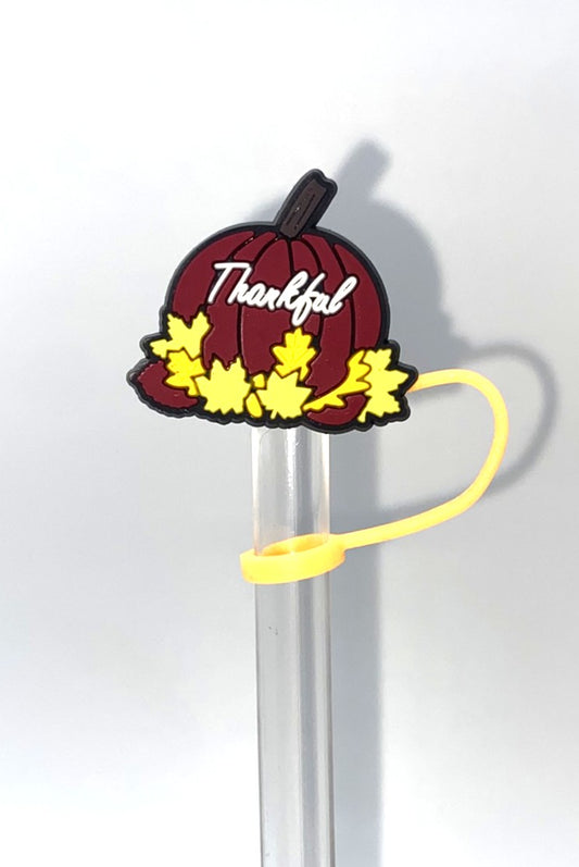 Thankful Pumpkin Straw Topper
