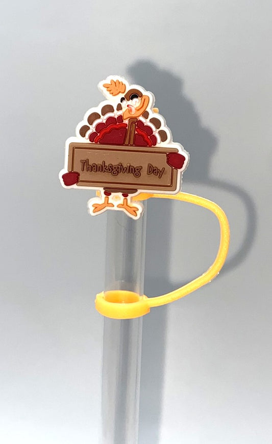 Thanksgiving Day Turkey Straw Topper