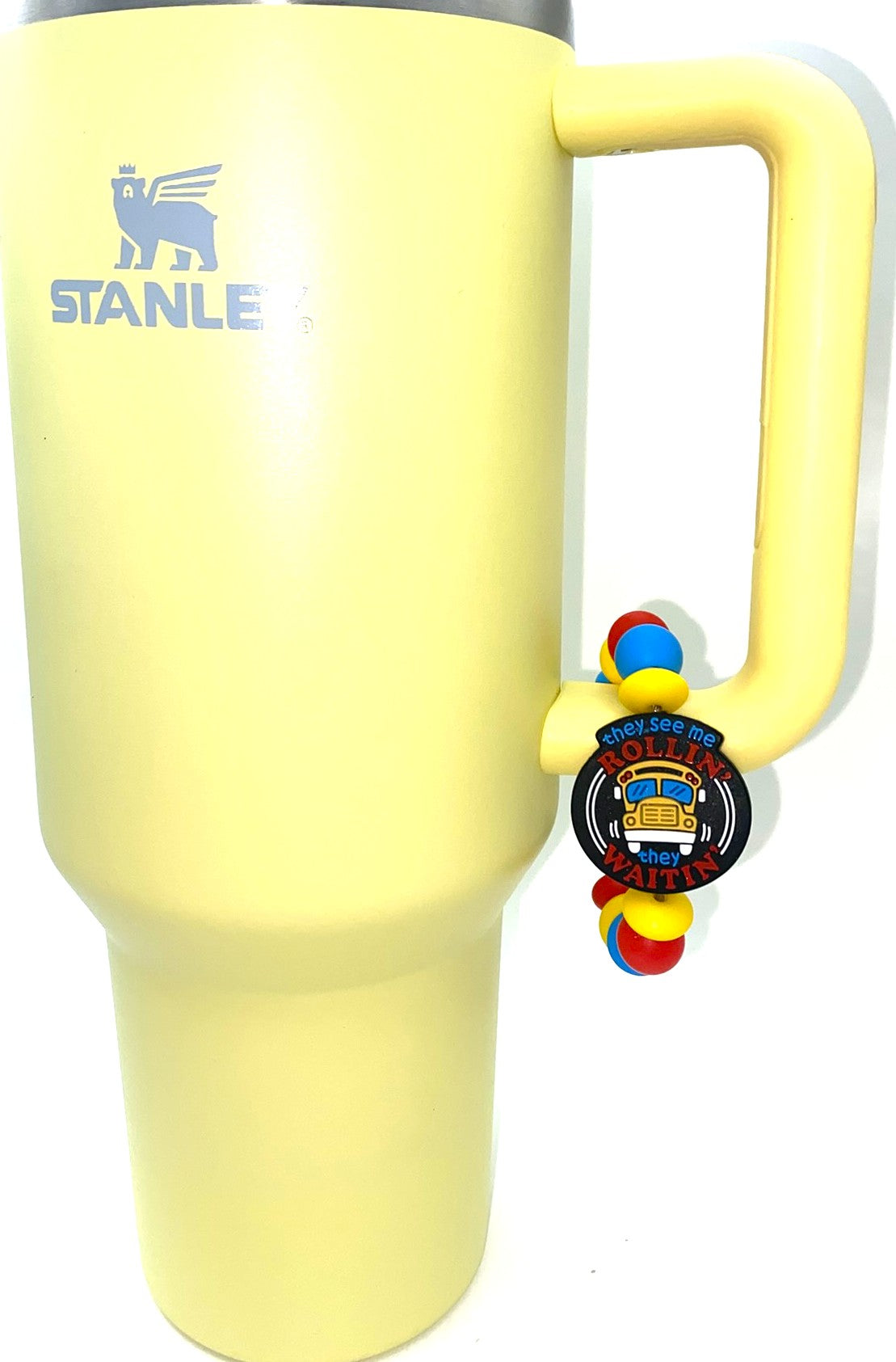 They See Me Rollin School Bus Stanley Tumbler Cup Handle Charm