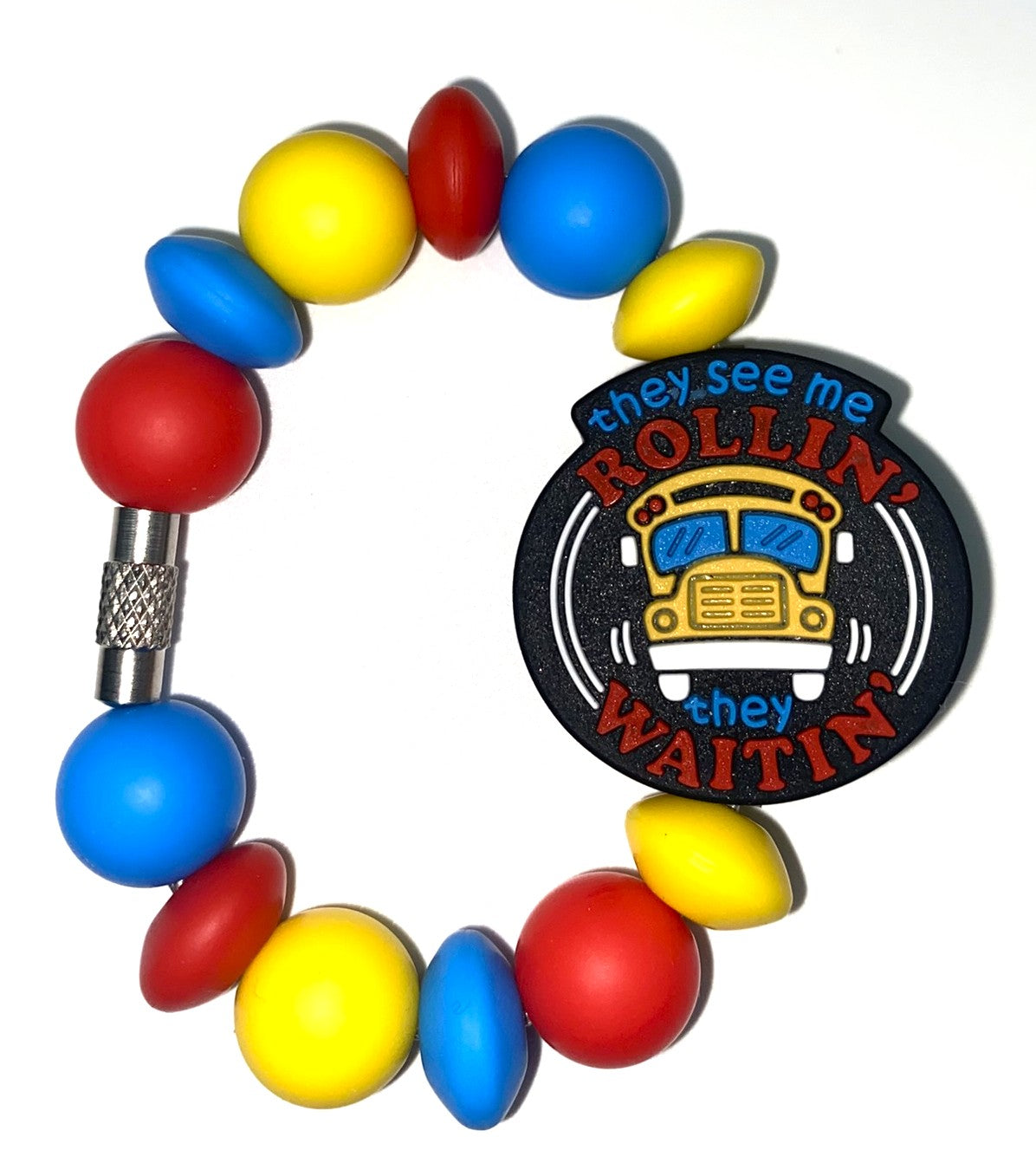 They See Me Rollin School Bus Stanley Tumbler Cup Handle Charm