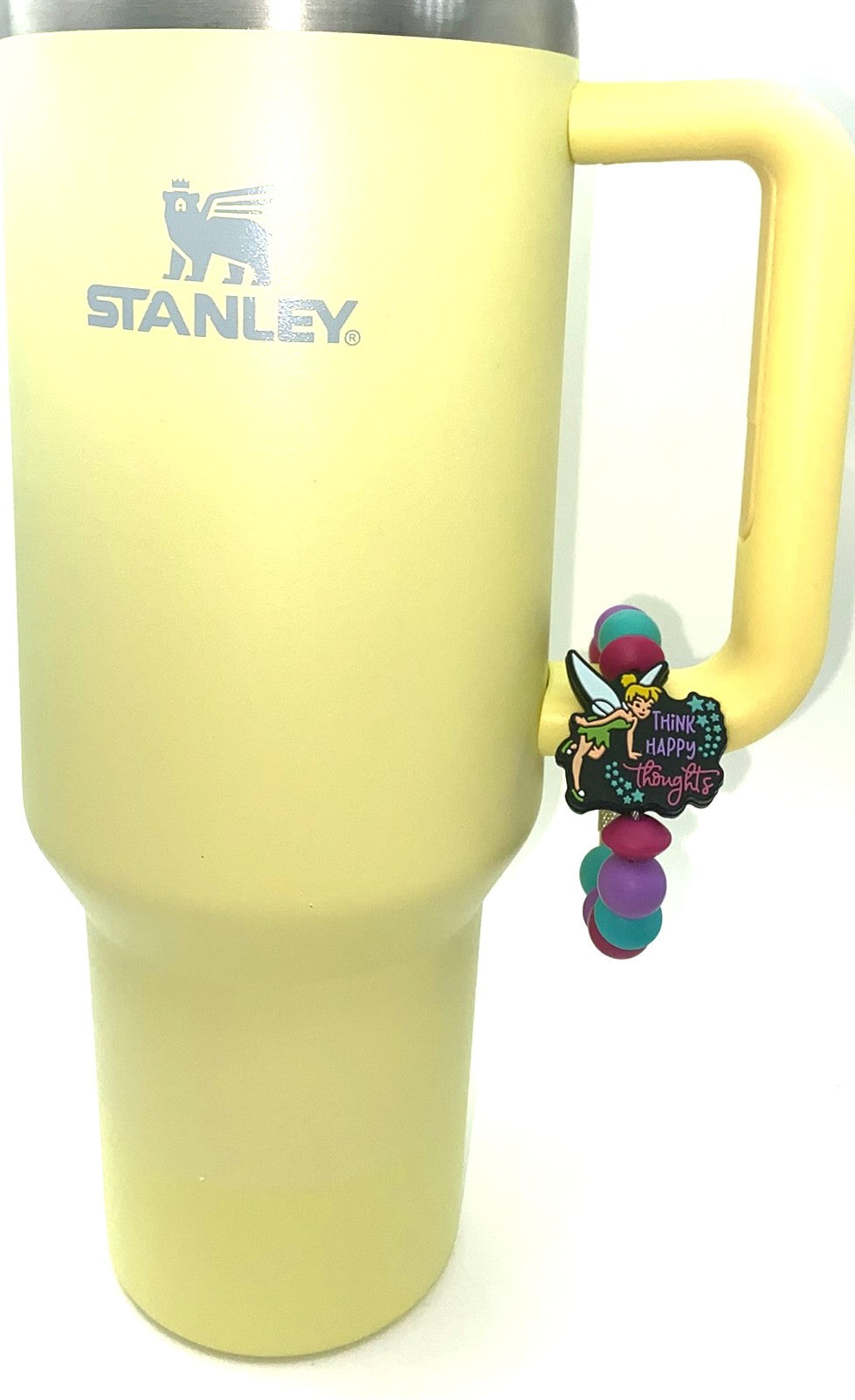 Think Happy Thoughts Magical Fairy Stanley Tumbler Cup Handle Charm
