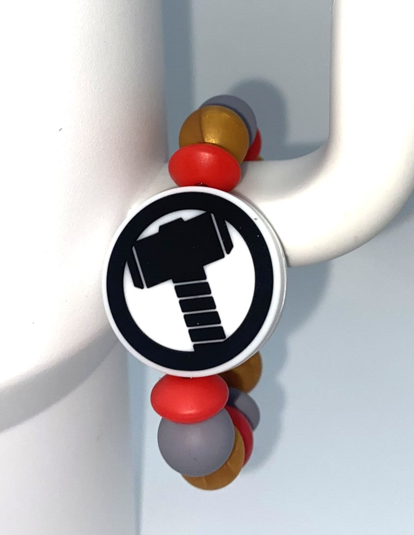 God Of Thunder Hammer Super Hero Stanley Tumbler Cup Handle Charm