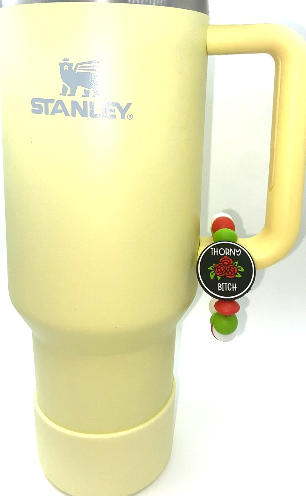 Thorny Bitch Round Stanley Tumbler Cup Handle Charm