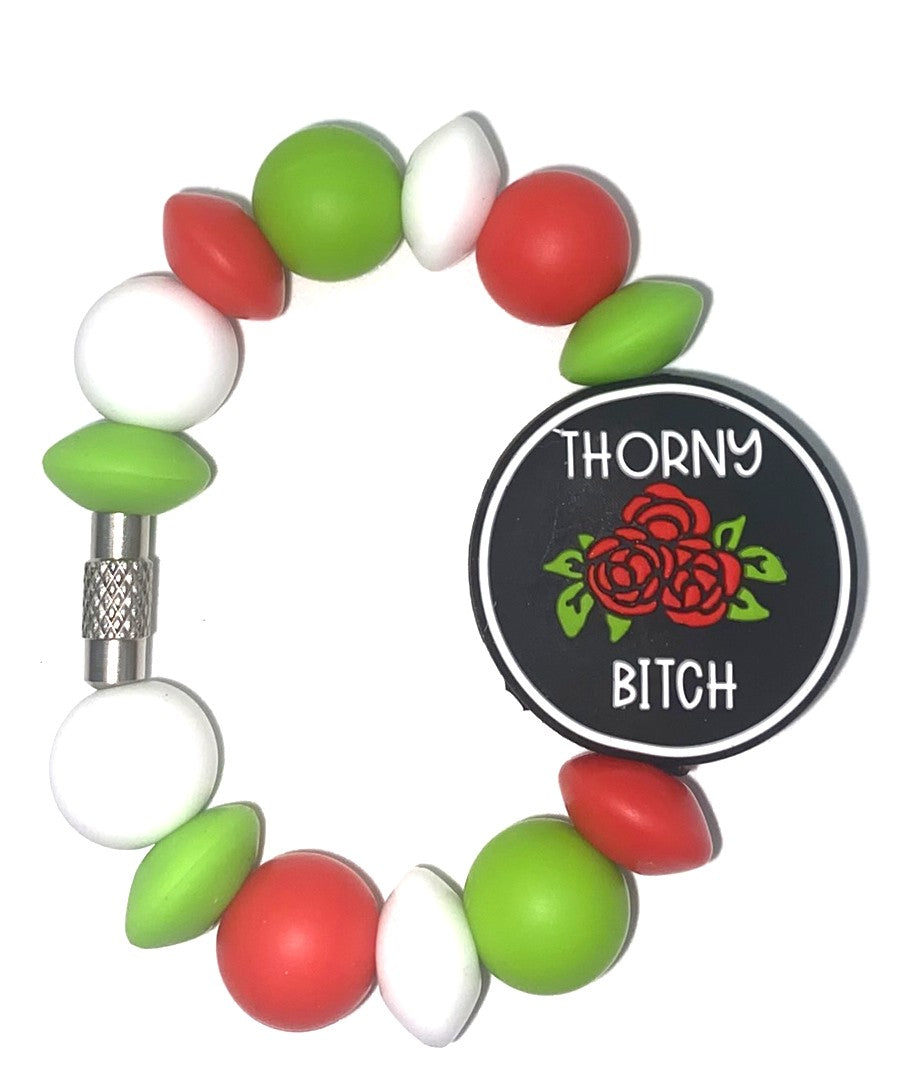 Thorny Bitch Round Stanley Tumbler Cup Handle Charm