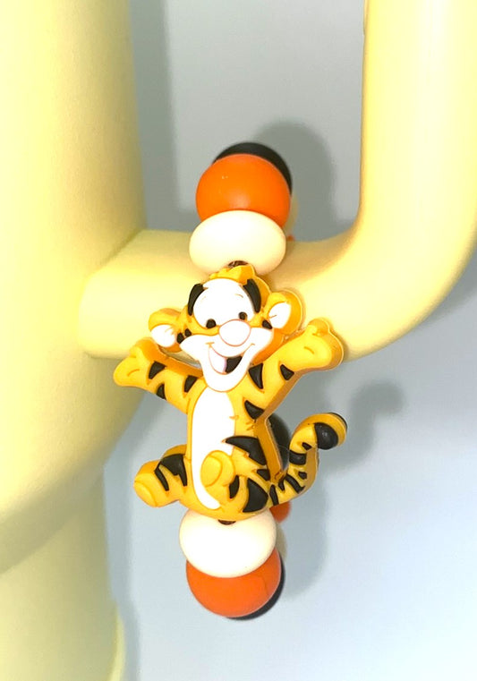 Bouncing Tiger Yellow Honey Bear Friend Stanley Tumbler Cup Handle Charm