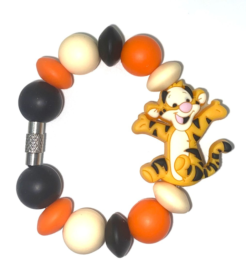Bouncing Tiger Yellow Honey Bear Friend Stanley Tumbler Cup Handle Charm