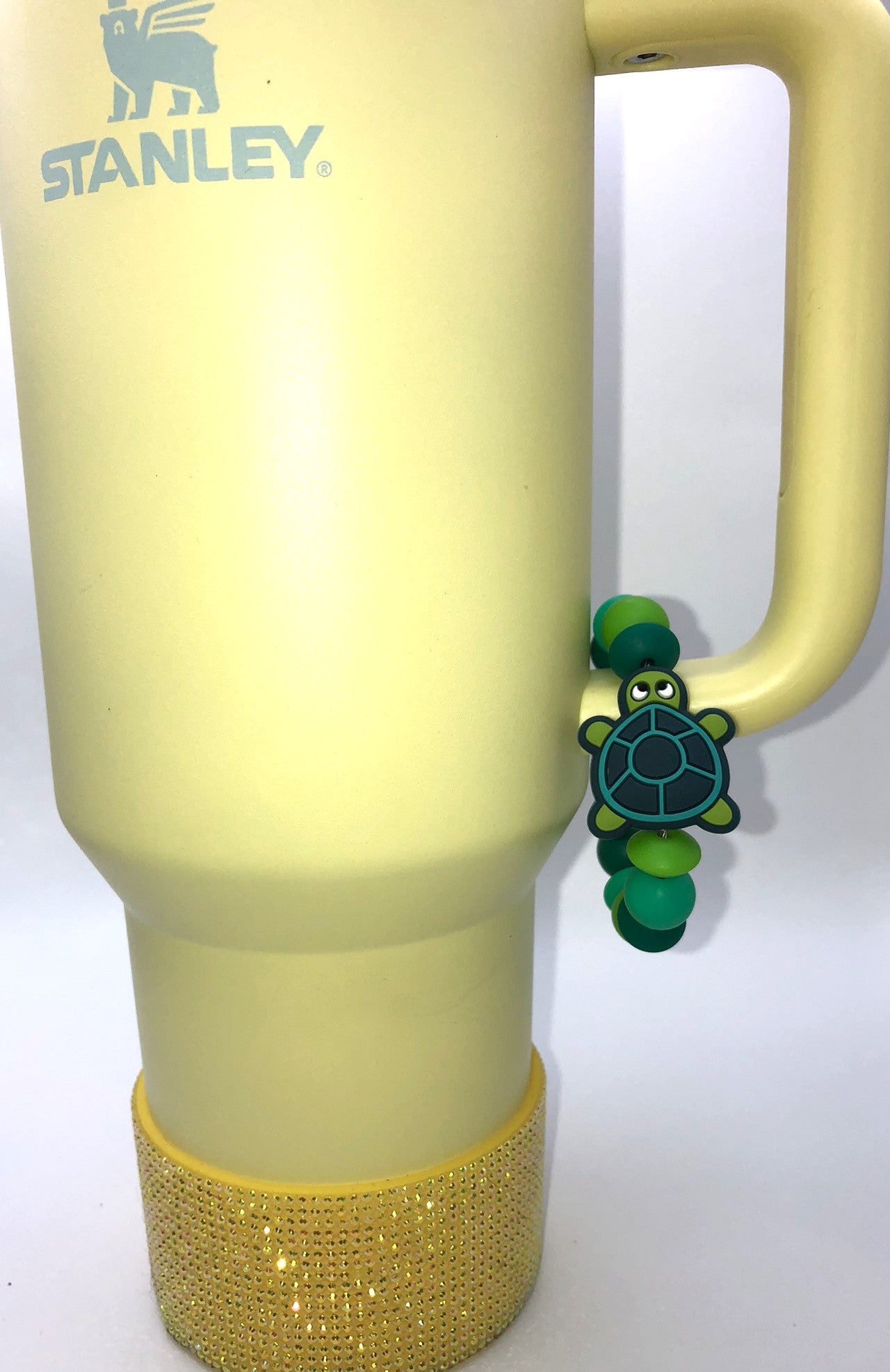 Timmy Turtle Dark Green Stanley Tumbler Cup Handle Charm