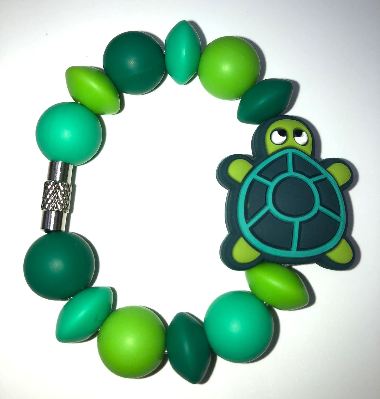 Timmy Turtle Dark Green Stanley Tumbler Cup Handle Charm