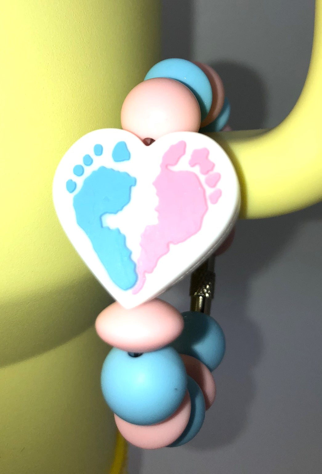 Tiny Toes Baby Miscarriage Awareness Stanley Tumbler Cup Handle Charm