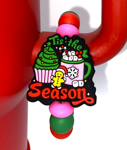 Tis The Season Sweet Treats Christmas Stanley Tumbler Cup Handle Charm