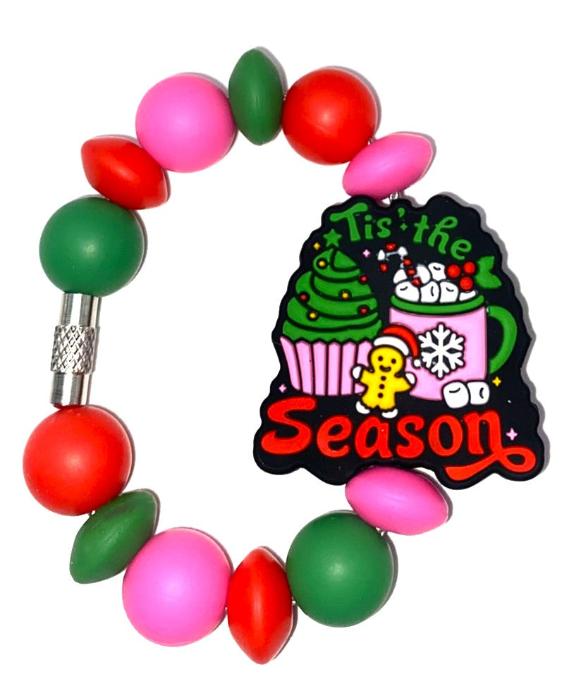 Tis The Season Sweet Treats Christmas Stanley Tumbler Cup Handle Charm