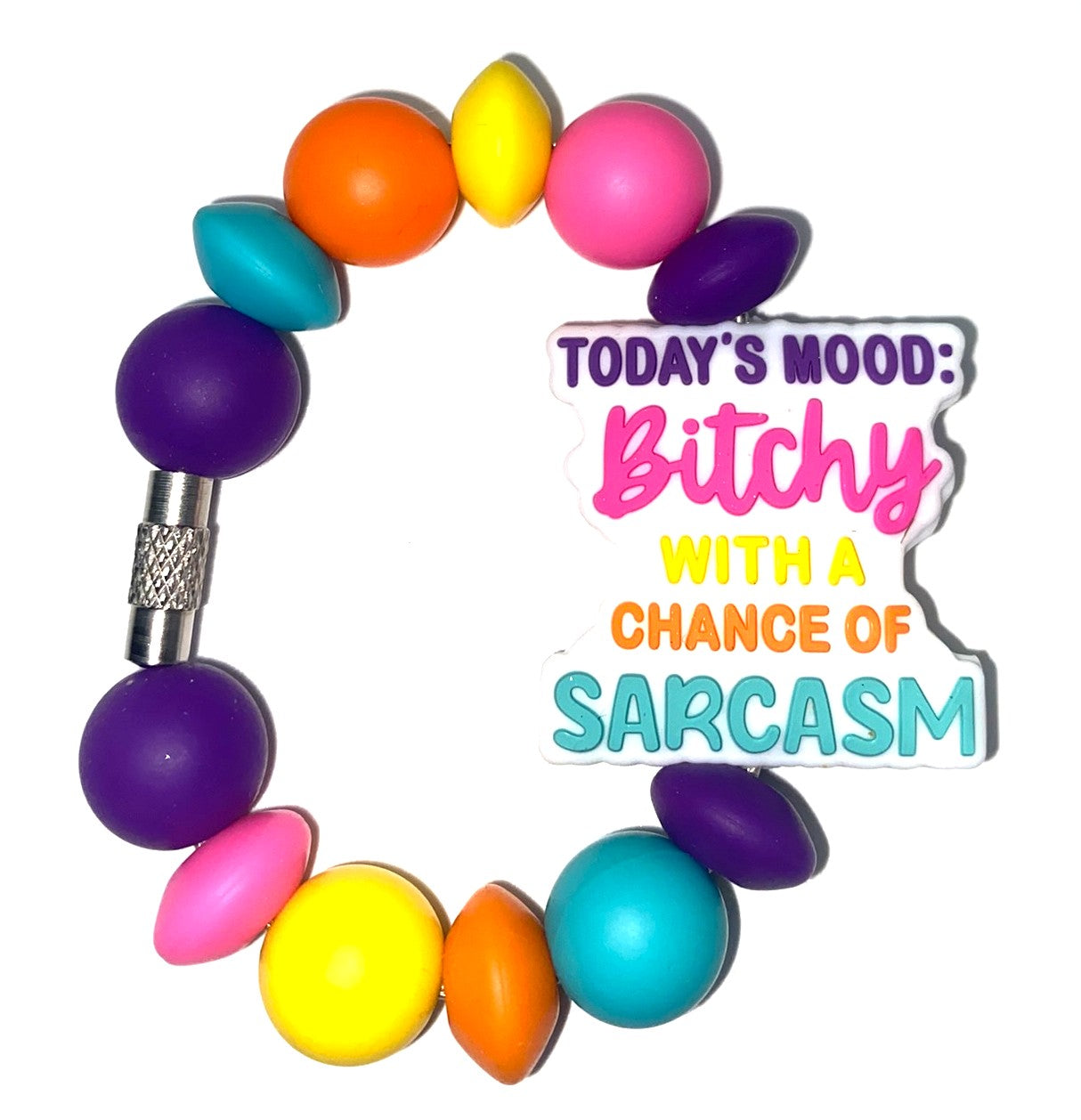 Today's Mood Bitchy With A Chance Of Sarcasm Stanley Tumbler Cup Handle Charm