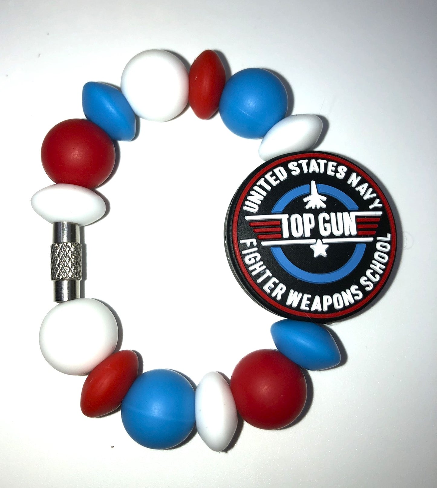 Top Gun US Navy Military Fighter Weapons School Stanley Tumbler Cup Handle Charm