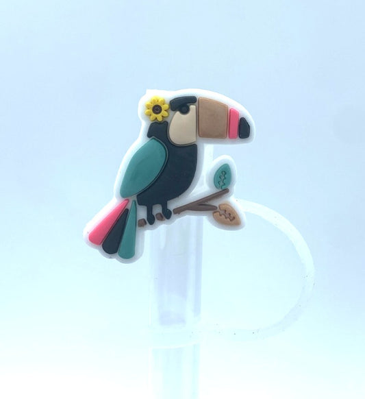 Toucan Summer Bird Straw Topper