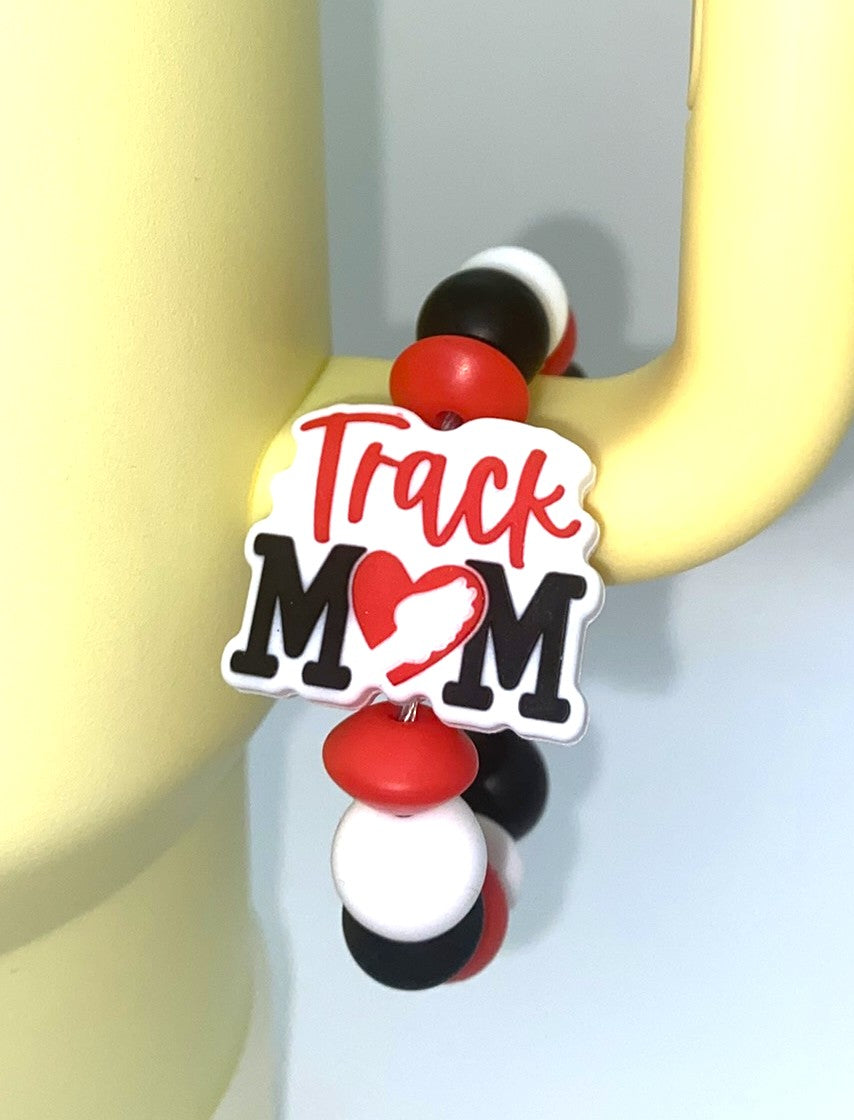 Track Mom Stanley Tumbler Cup Handle Charm
