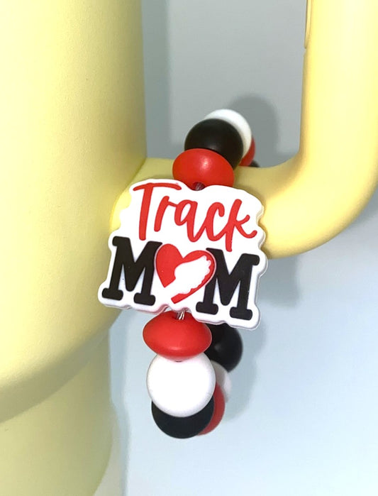 Track Mom Stanley Tumbler Cup Handle Charm
