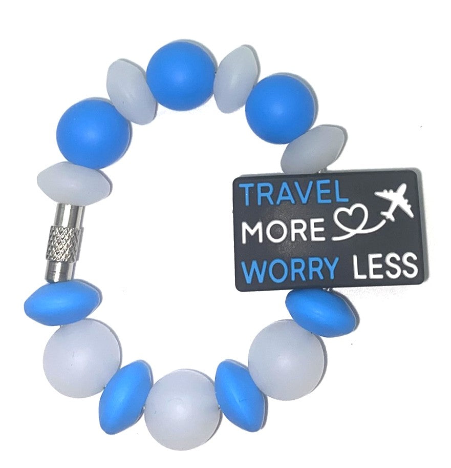 Travel More Worry Less Stanley Tumbler Cup Handle Charm