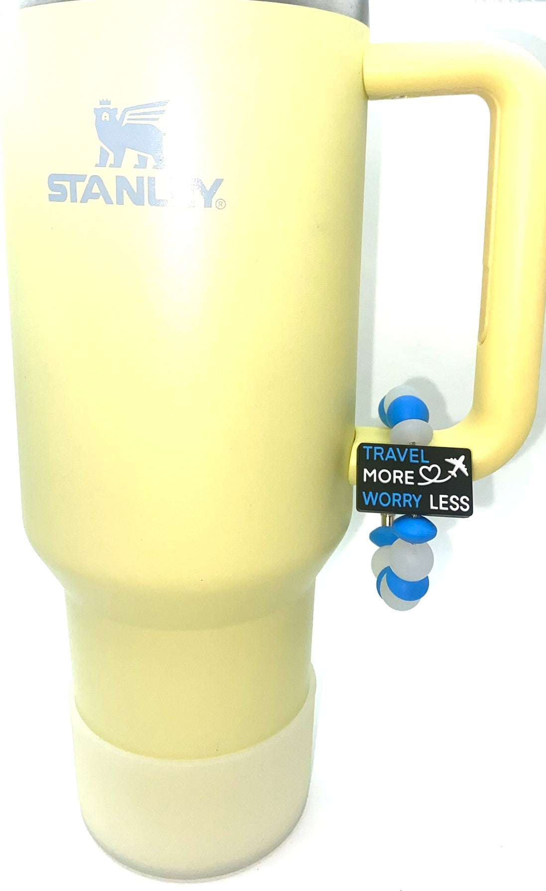 Travel More Worry Less Stanley Tumbler Cup Handle Charm
