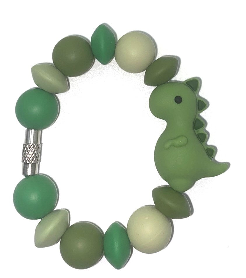 Green T-Rex Dinosaur 3D Stanley Tumbler Cup Handle Charm